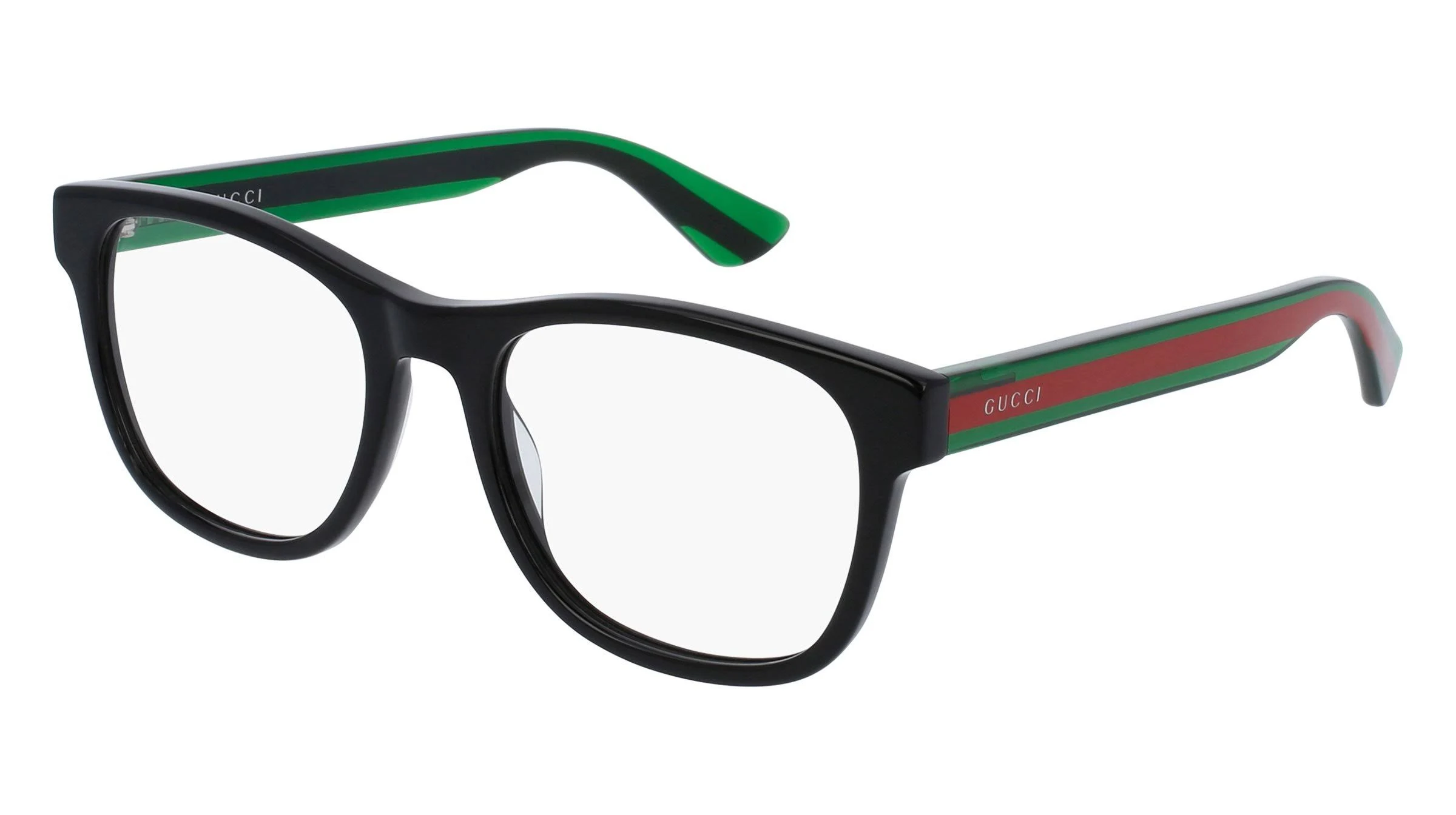 Gucci GG0004O Eyeglasses - Black/Green (002)