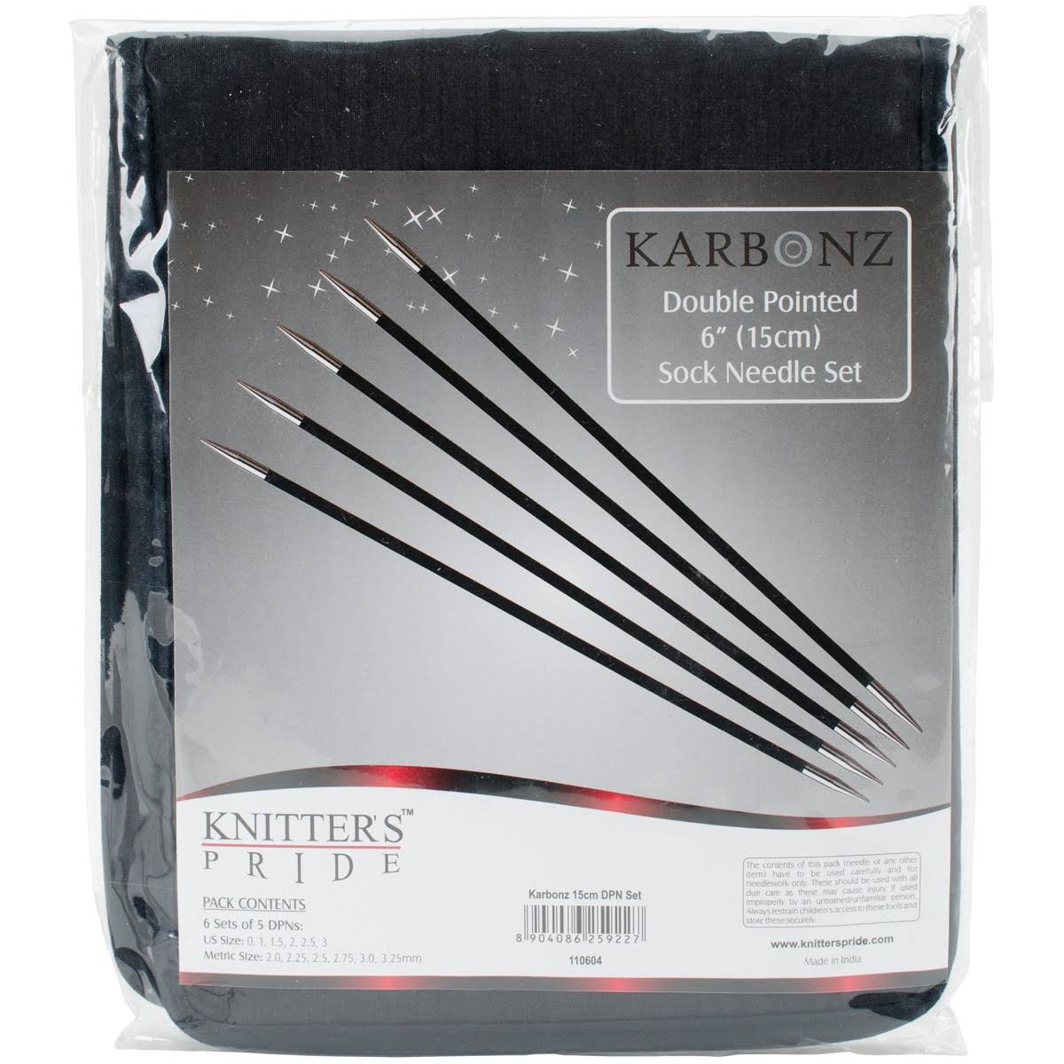 Knitter&s Pride Karbonz Double Pointed Needles Set-Socks Kit