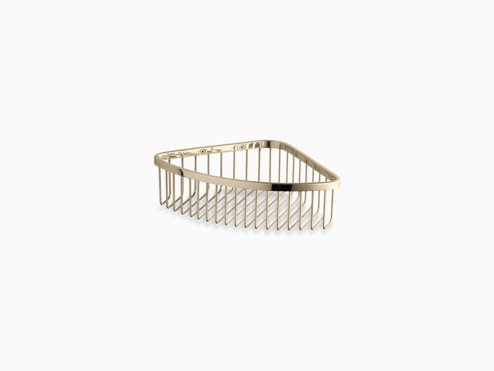 KOHLER K-1897-AF Large Shower Basket, Vibrant French Gold