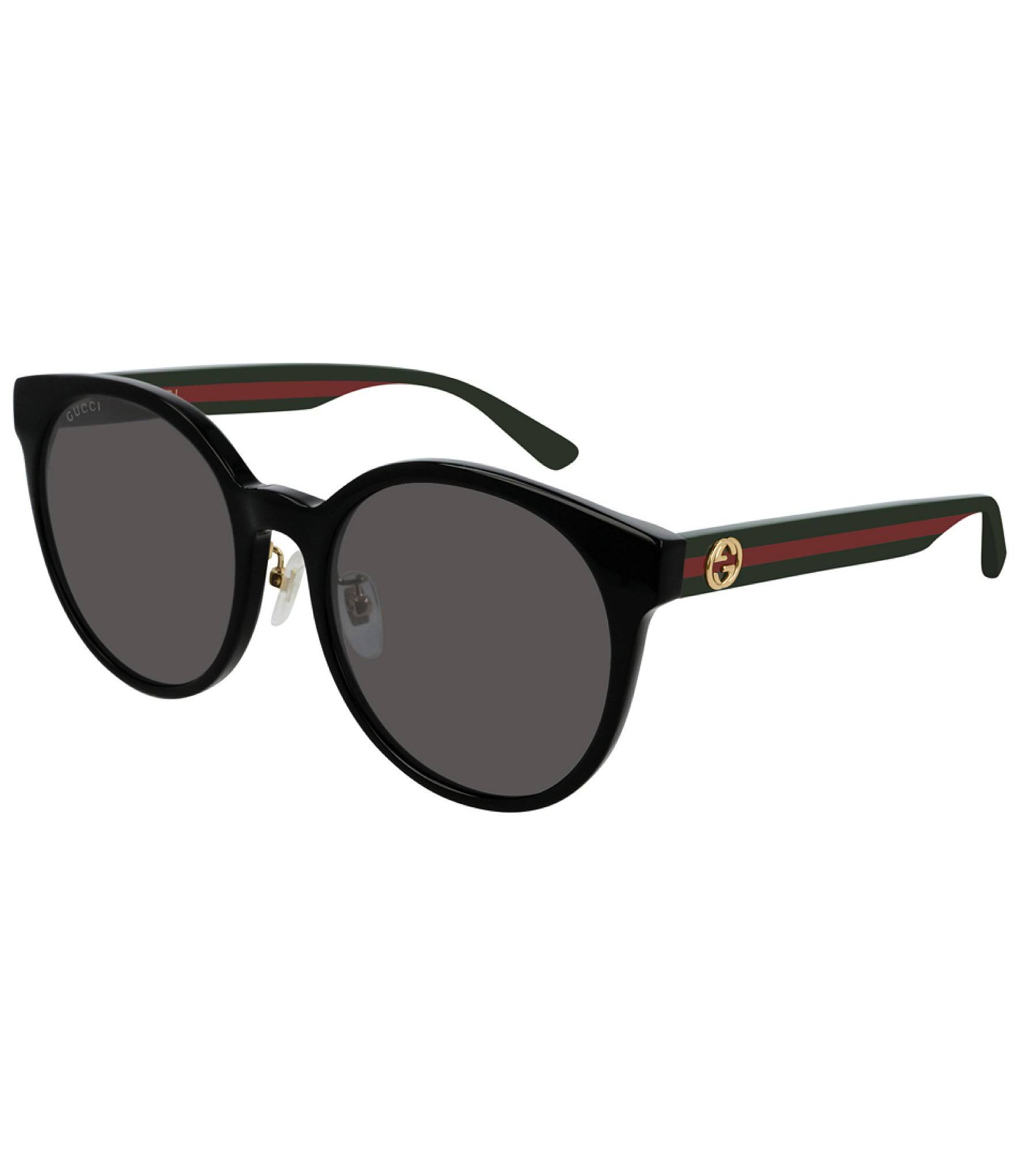 Gucci Sunglasses, GG0416SK 55 Black Shiny / Grey