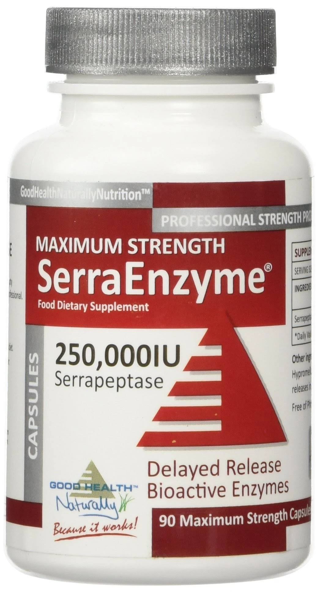 Serra Enzyme 250,000iu, 90 Delayed Release Capsules
