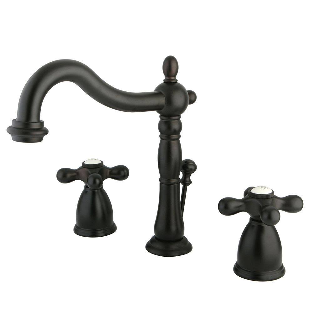 Kingston Brass Victorian 8 in. Widespread 2-Handle Bathroom Faucet in Oil Rubbed Bronze