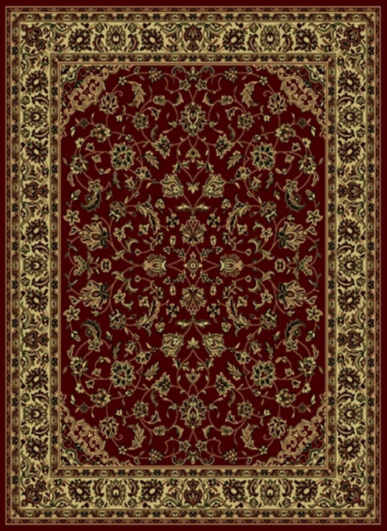 Radici Castello 953 Burgundy Area Rug