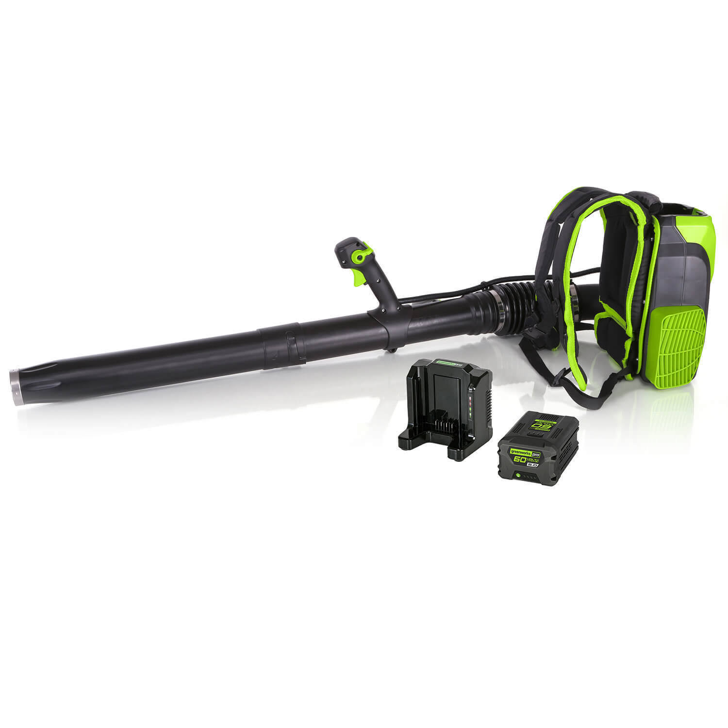 Greenworks Pro 140 MPH 540 CFM 60-Volt Lithium-Ion Cordless Backpack Leaf Blower with 5.0 Ah Battery and Charger