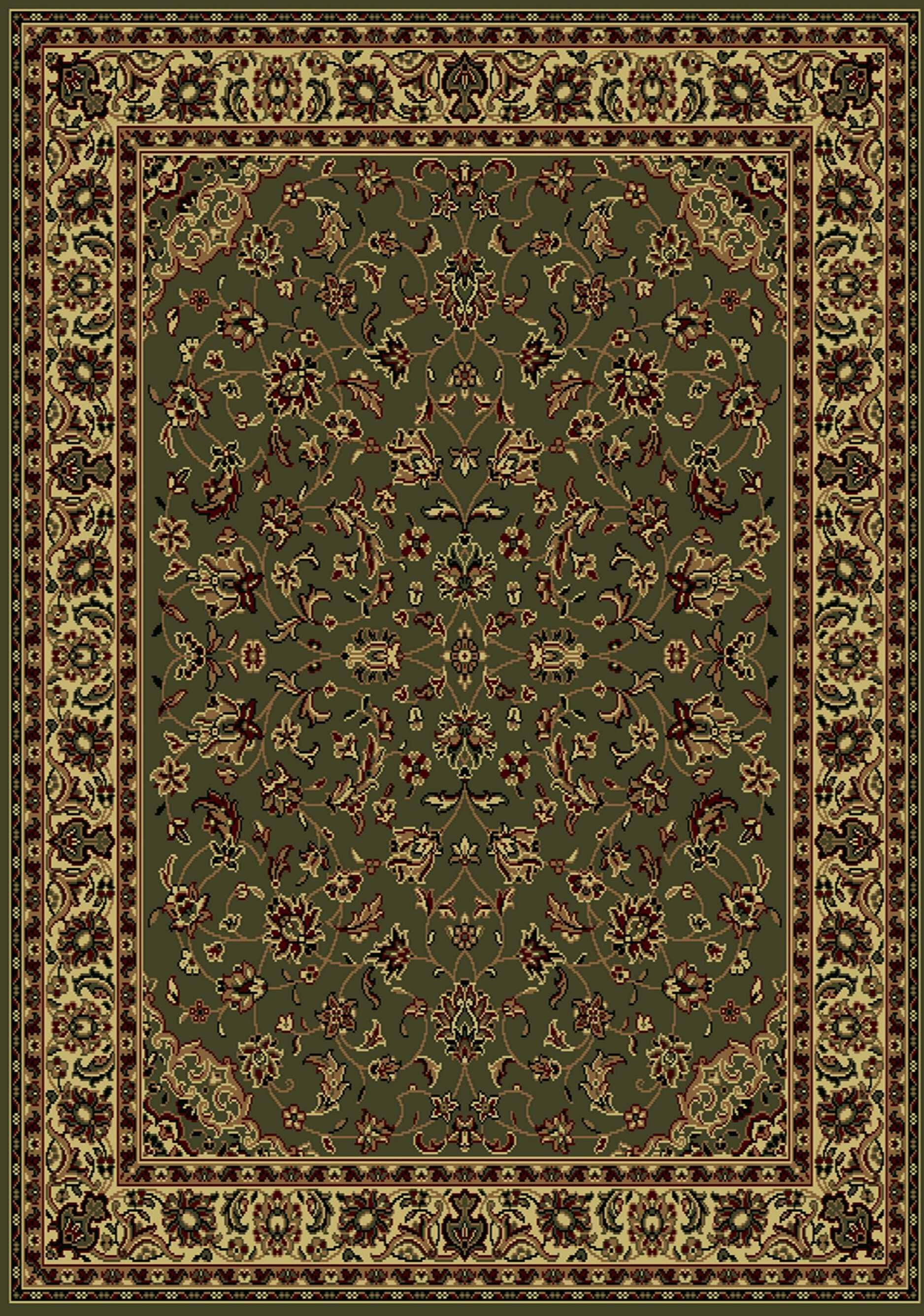 Radici Castello Rectangular Sage Traditional Italy Area Rug