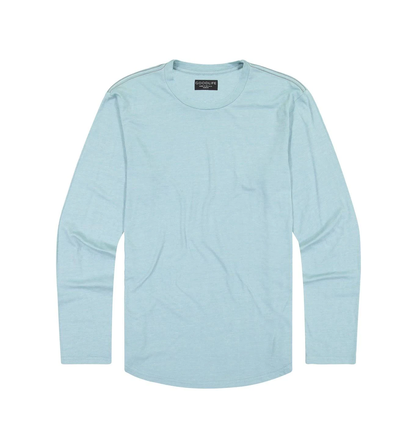 Men&s Goodlife Triblend Scallop Long Sleeve T-Shirt