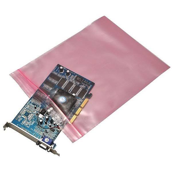 Anti-Static Seal Top Bag 15x22 x 12x22 4 Mil Pink 500 Pack