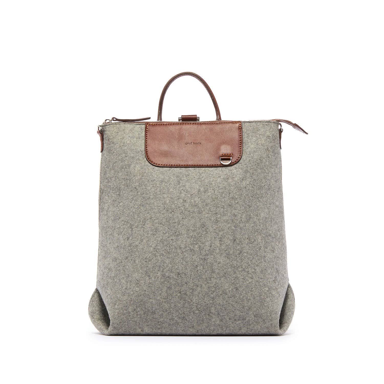 Graf Lantz Bedford Backpack Felt in Granite/sienna by Design Milk