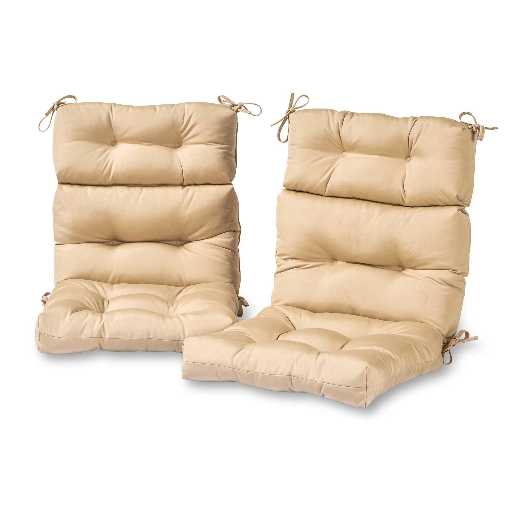 Driftwood Outdoor All-Weather High-Back Chair Cushions (Set of 2) by Havenside Home - Sandstone