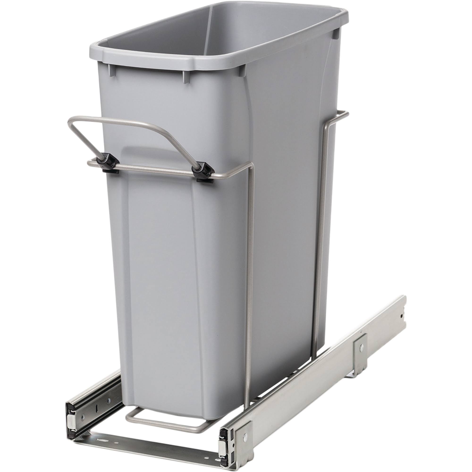 Real Solutions 20 Quart Pull Out Trash Can Knapeu0026vogt Color Gray