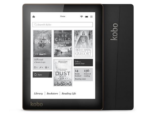 Kobo Aura - Wi-Fi - 4 GB - Textured Black - 6x22