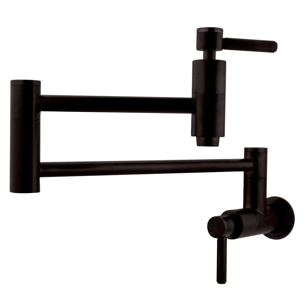 Kingston Brass Ks8105dl Concord Wall-Mount Pot Filler, Oil Rubbed Bronze