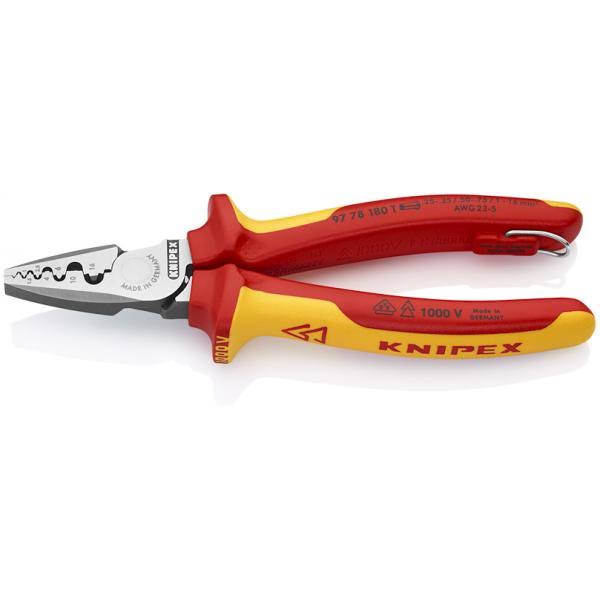 Knipex 97 78 180 T Crimping Pliers for End Sleeves TT