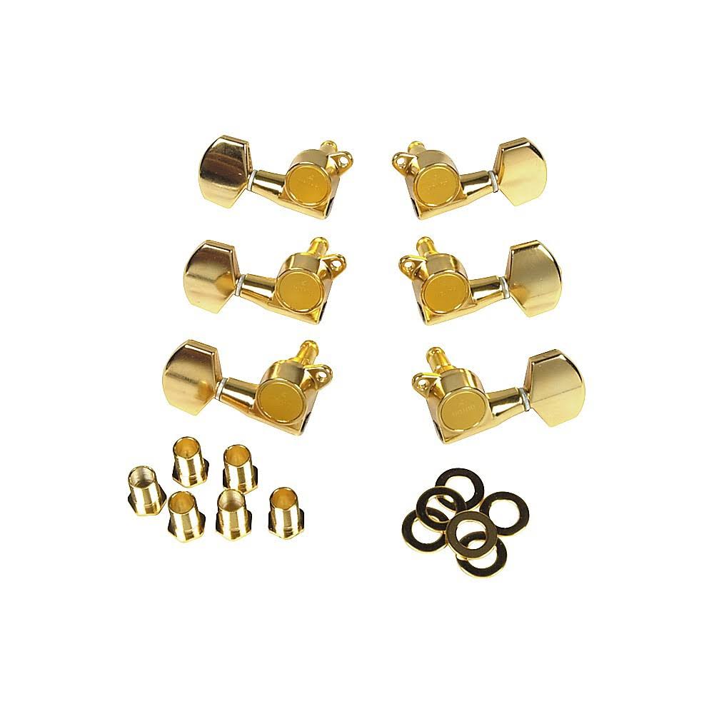 Gotoh MLB3-G 3-On-A-Side Locking Tuners 6-Pack Gold
