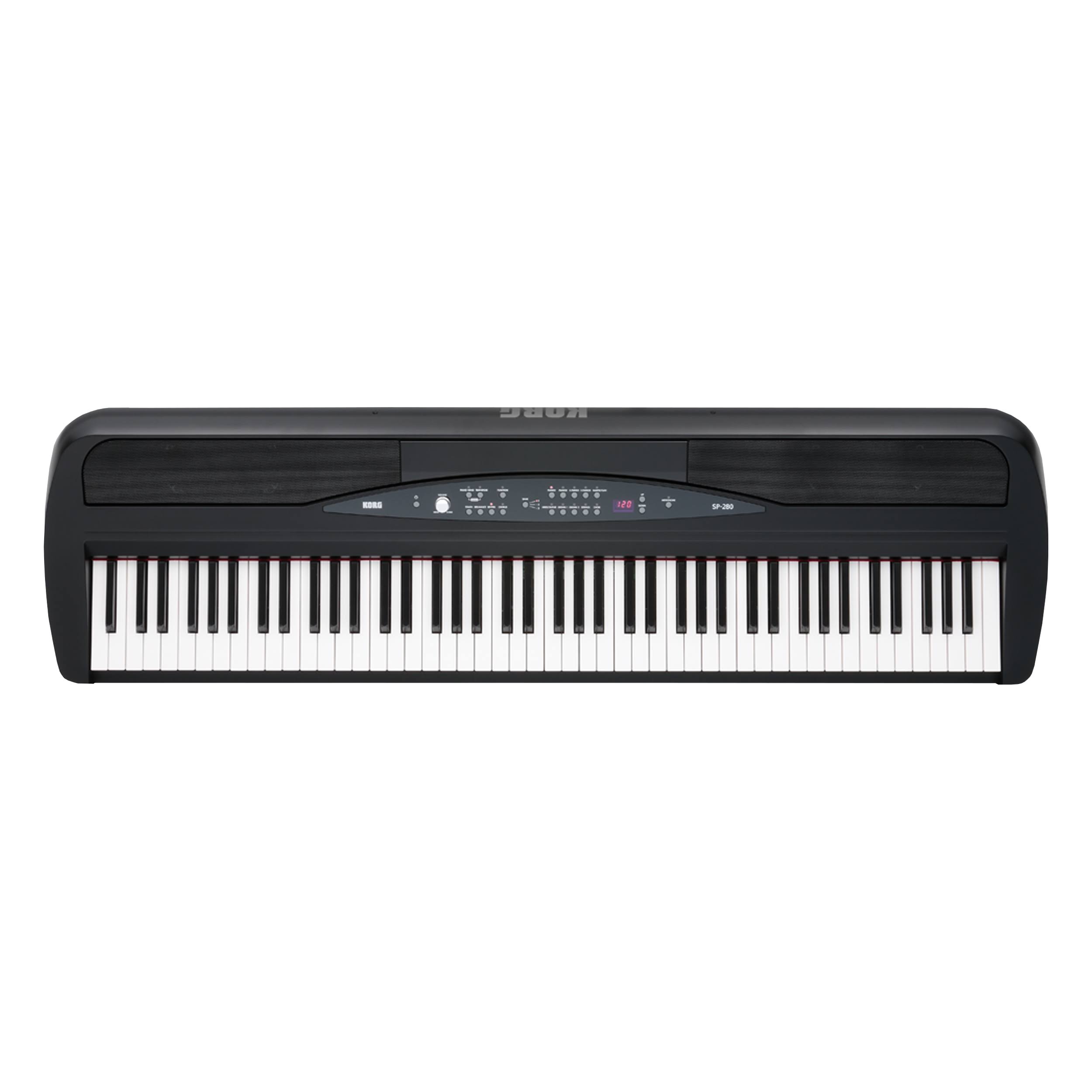 Korg SP280BK 88-Key Digital Piano with Speaker, Black, Large