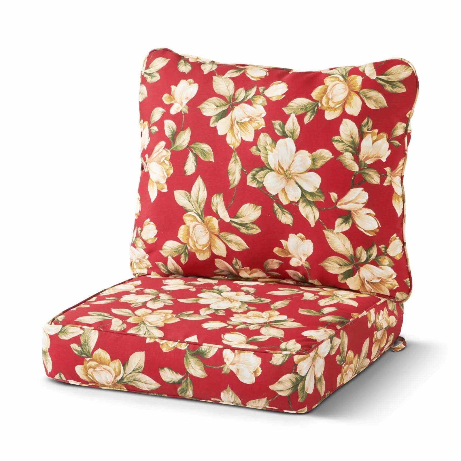 Greendale Home Fashions Outdoor Deep Seat Cushion Set, Roma Floral