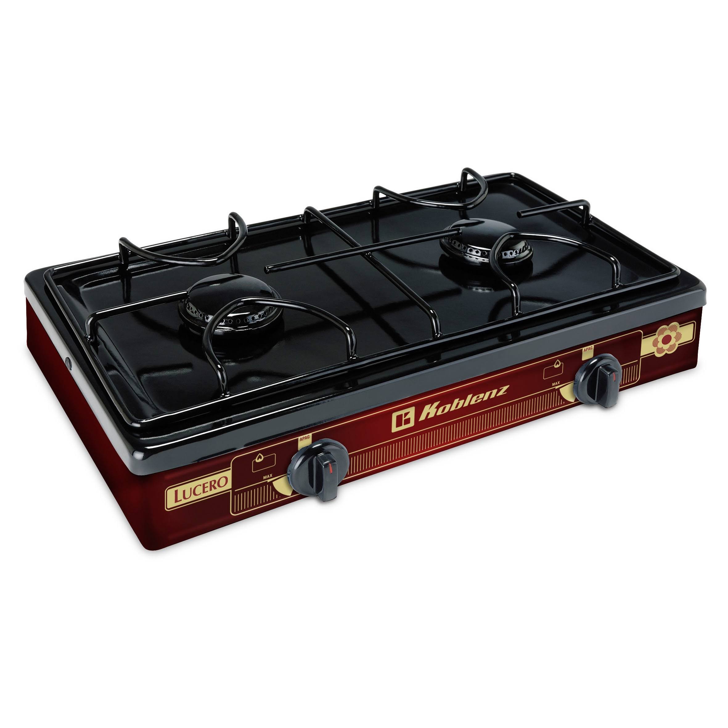 Koblenz PFK-200 Lucero 2-Burner Gas Stove, Maroon