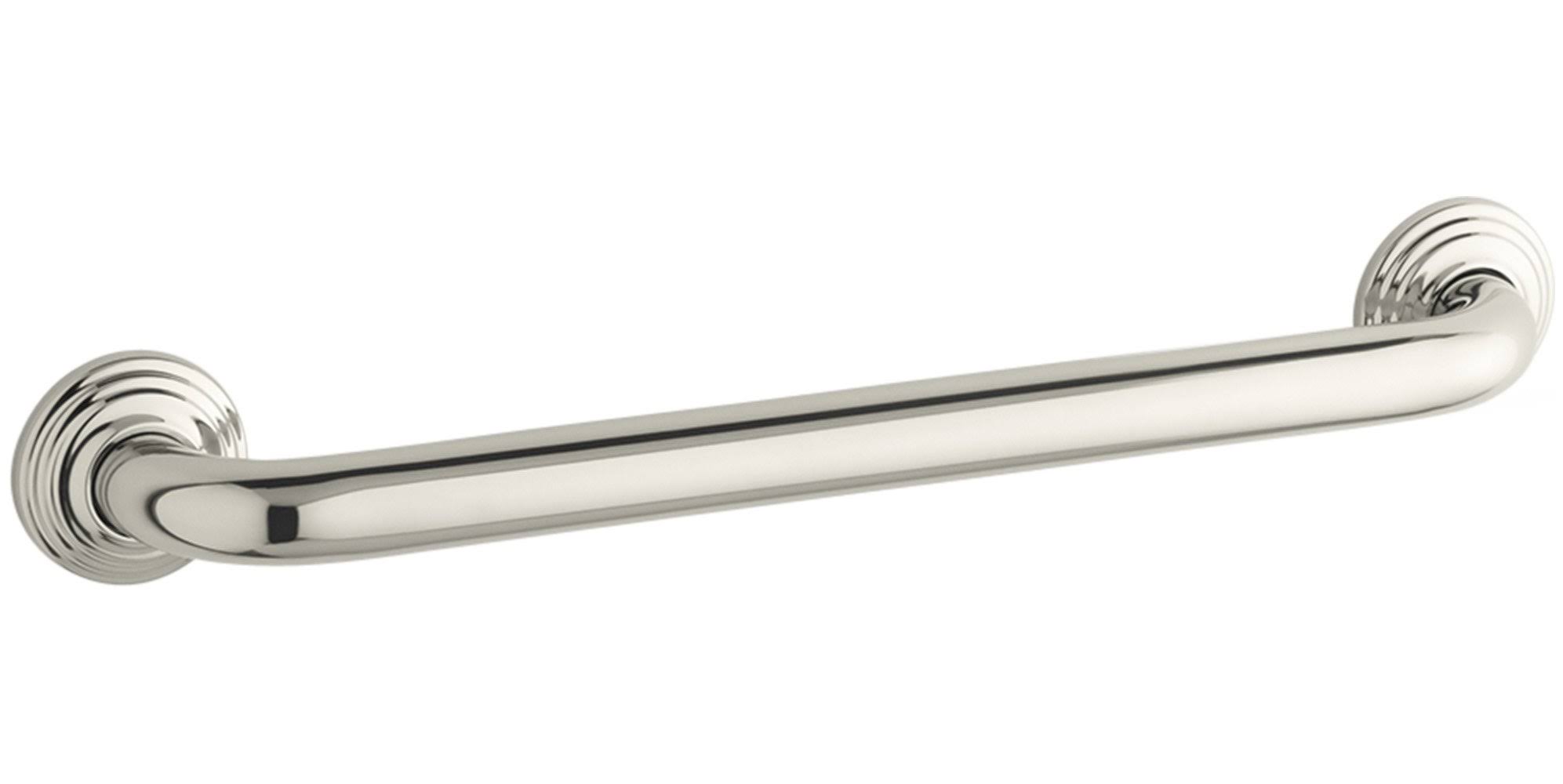 Kohler K-10541-SN Traditional 18x22 Grab Bar - Polished Nickel