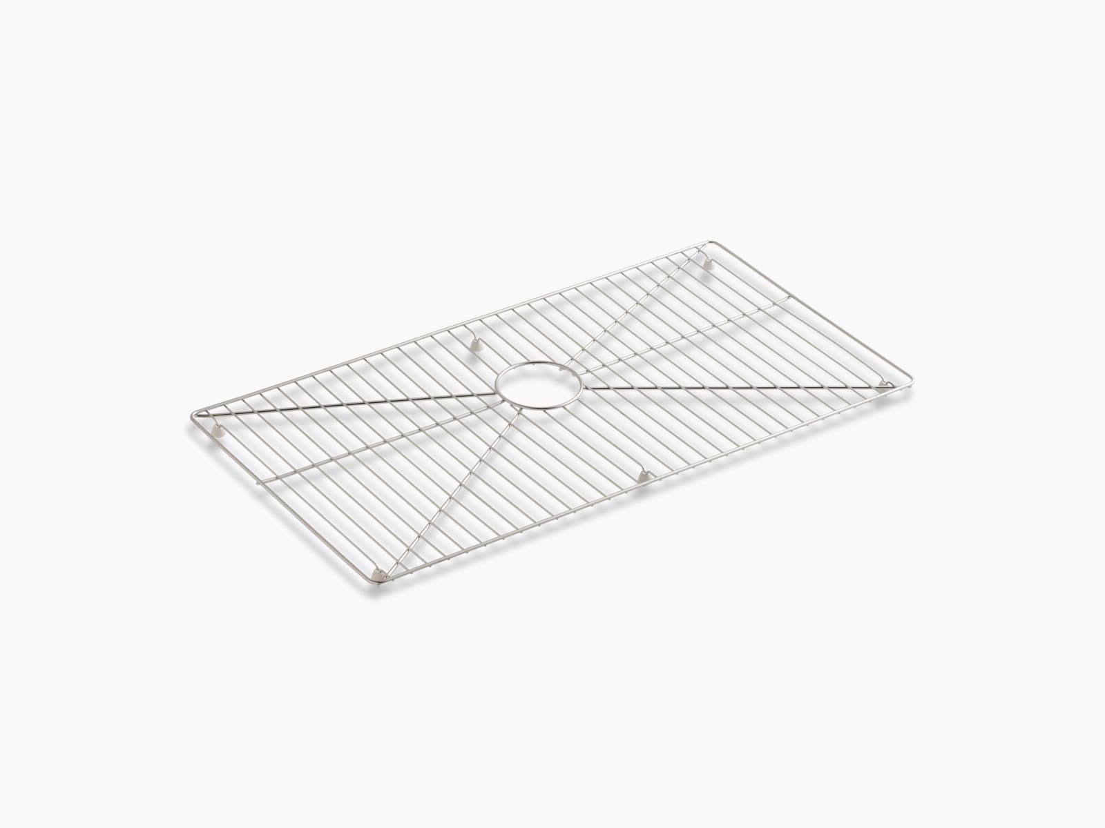 KOHLER K-6474-ST Vault /Strive Stainless Steel Sink Rack, 32x22 X 16-11/16x22 for 36x22 Single-Bowl Apron-Front Sink - Stainless