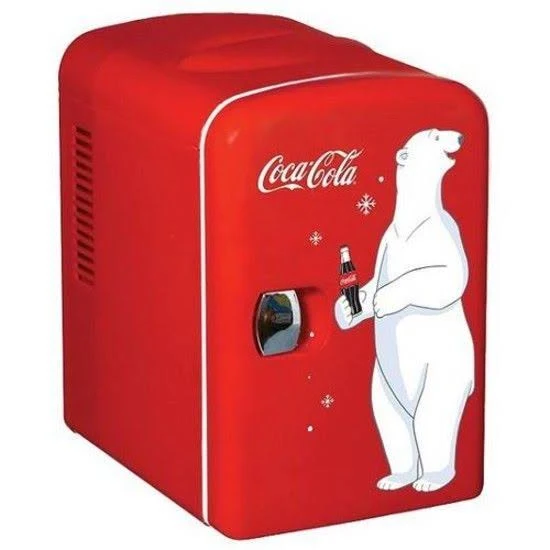 Coca-Cola Compact 6-Can Portable Fridge