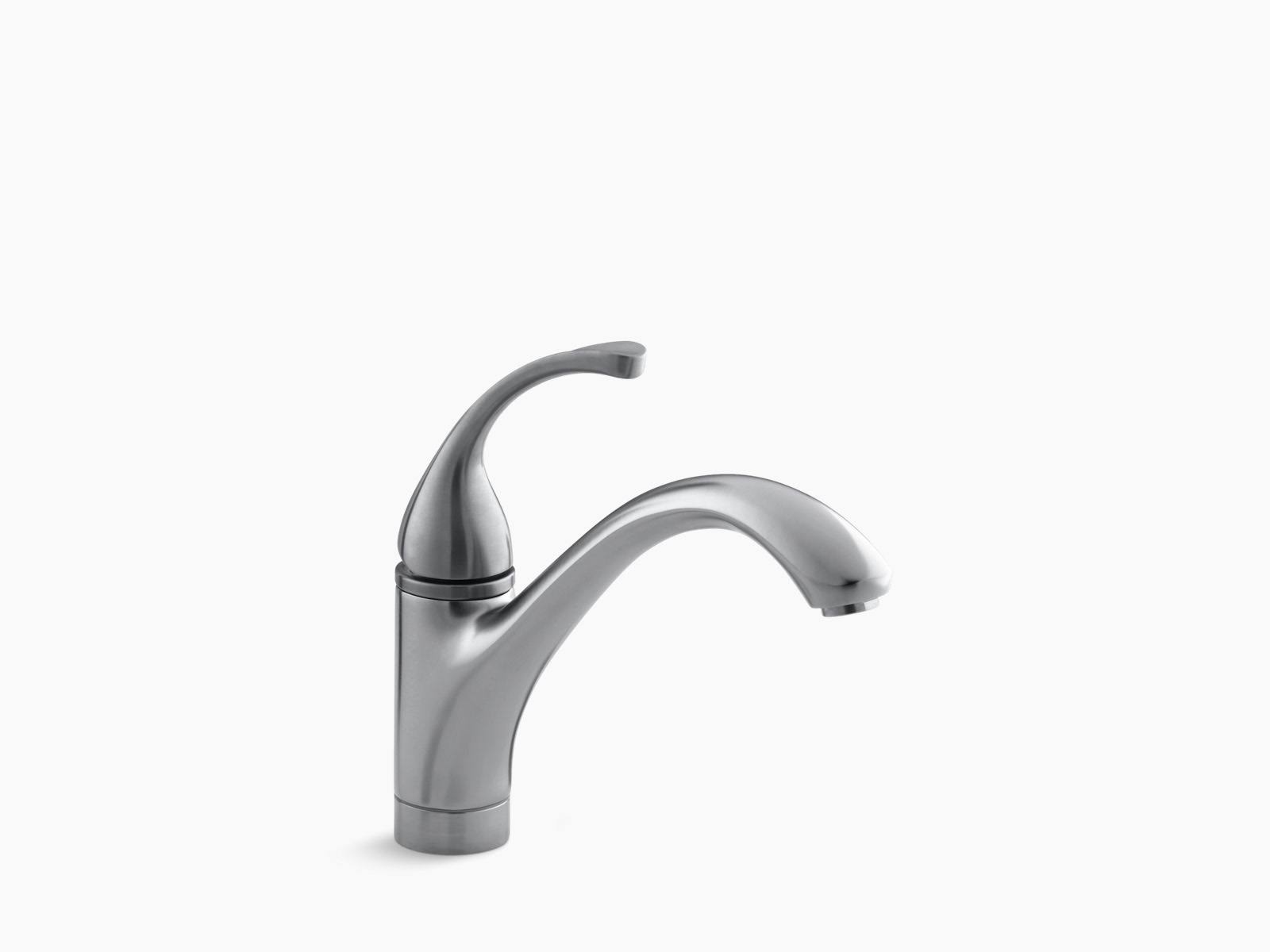 Kohler K-10415-G Forte Single Handle Kitchen Faucet - Brushed Chrome