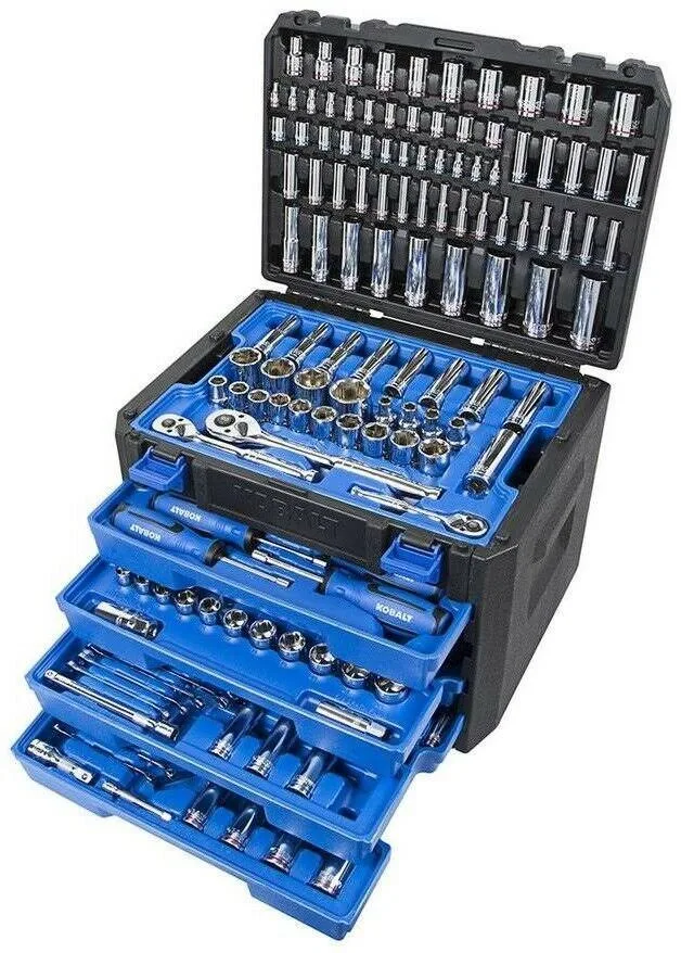Kobalt 189-Piece Standard (SAE) and Metric Polished Chrome Mechanic&s Tool Set