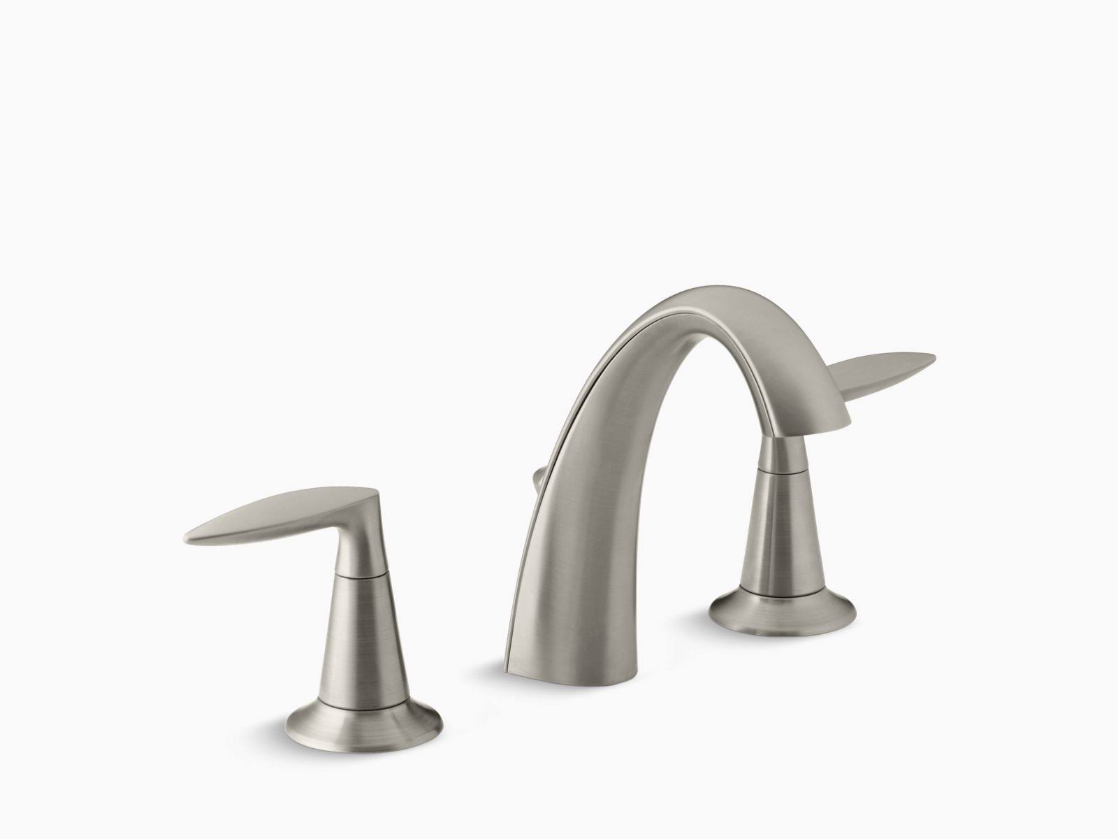 Kohler K-45102-4 Alteo Widespread Bathroom Sink Faucet Vibrant Brushed Nickel