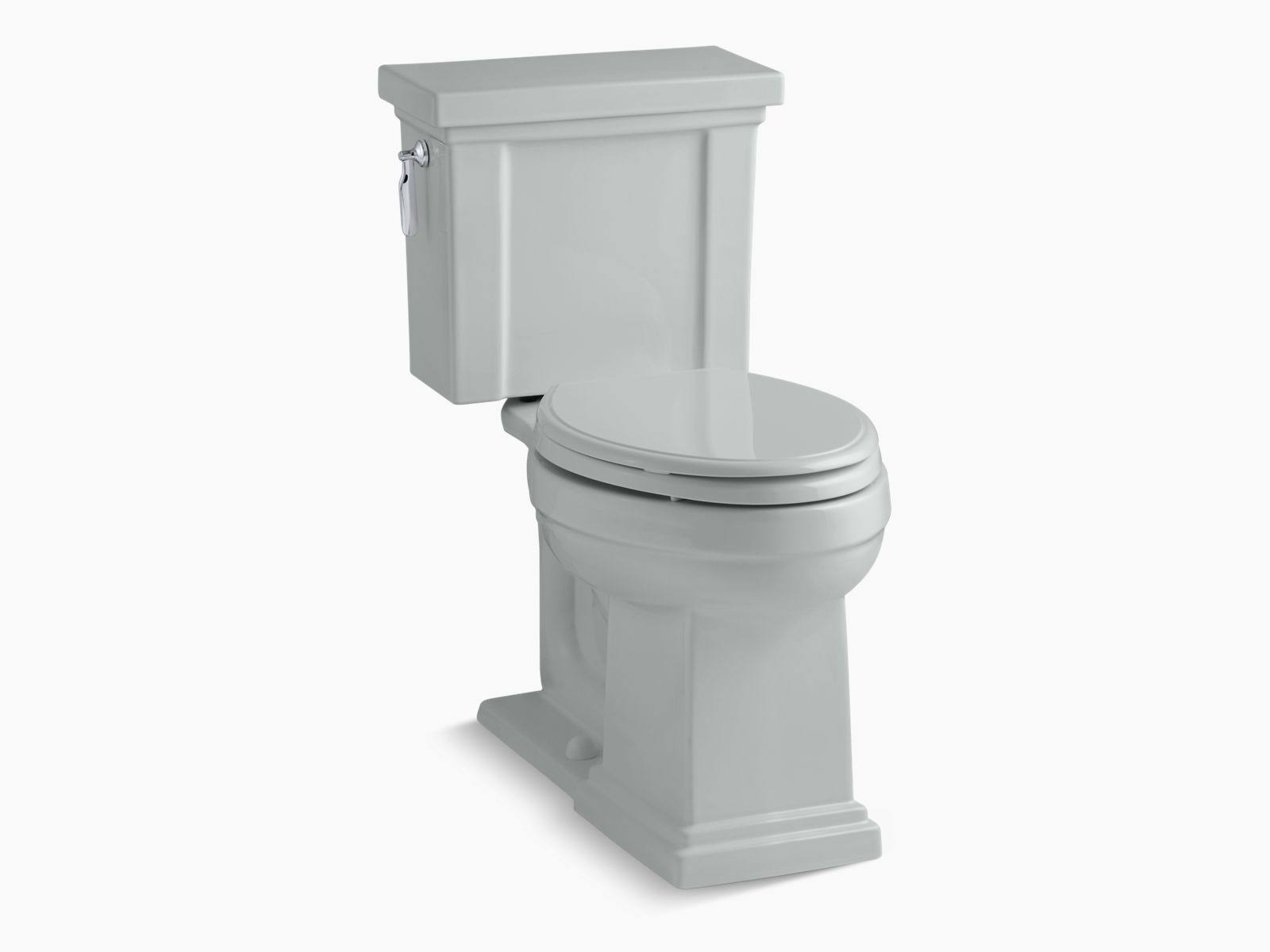 Kohler K-3950-95 Tresham Comfort Height 1.28 GPF Elongated Two-Piece Toilet Finish: Ice Grey