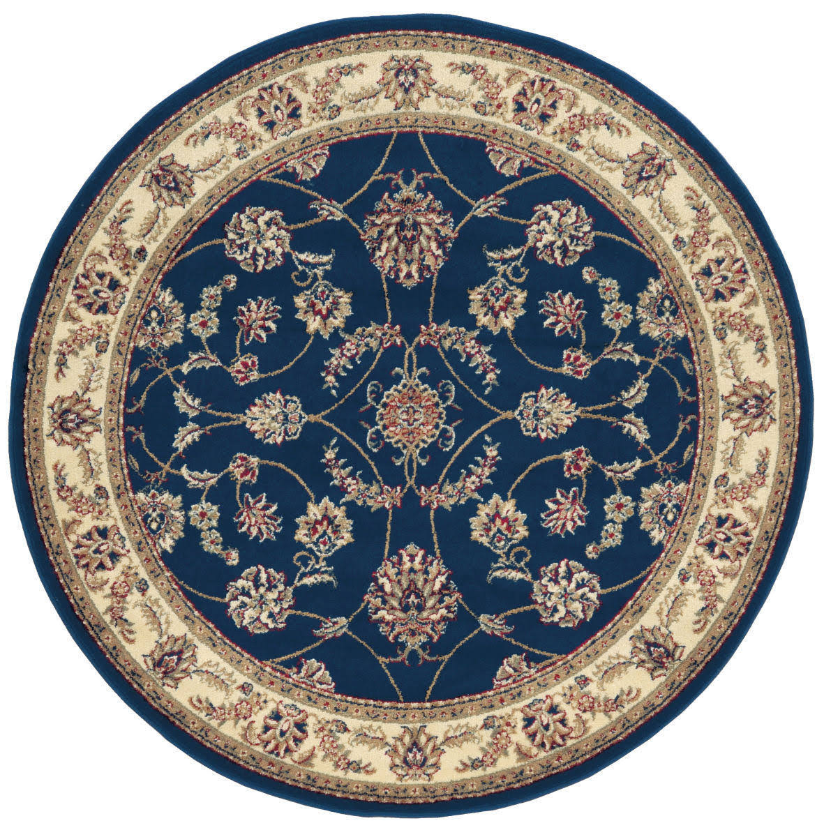 Radici Como 5&3x22 Round 1596 Rug, Navy