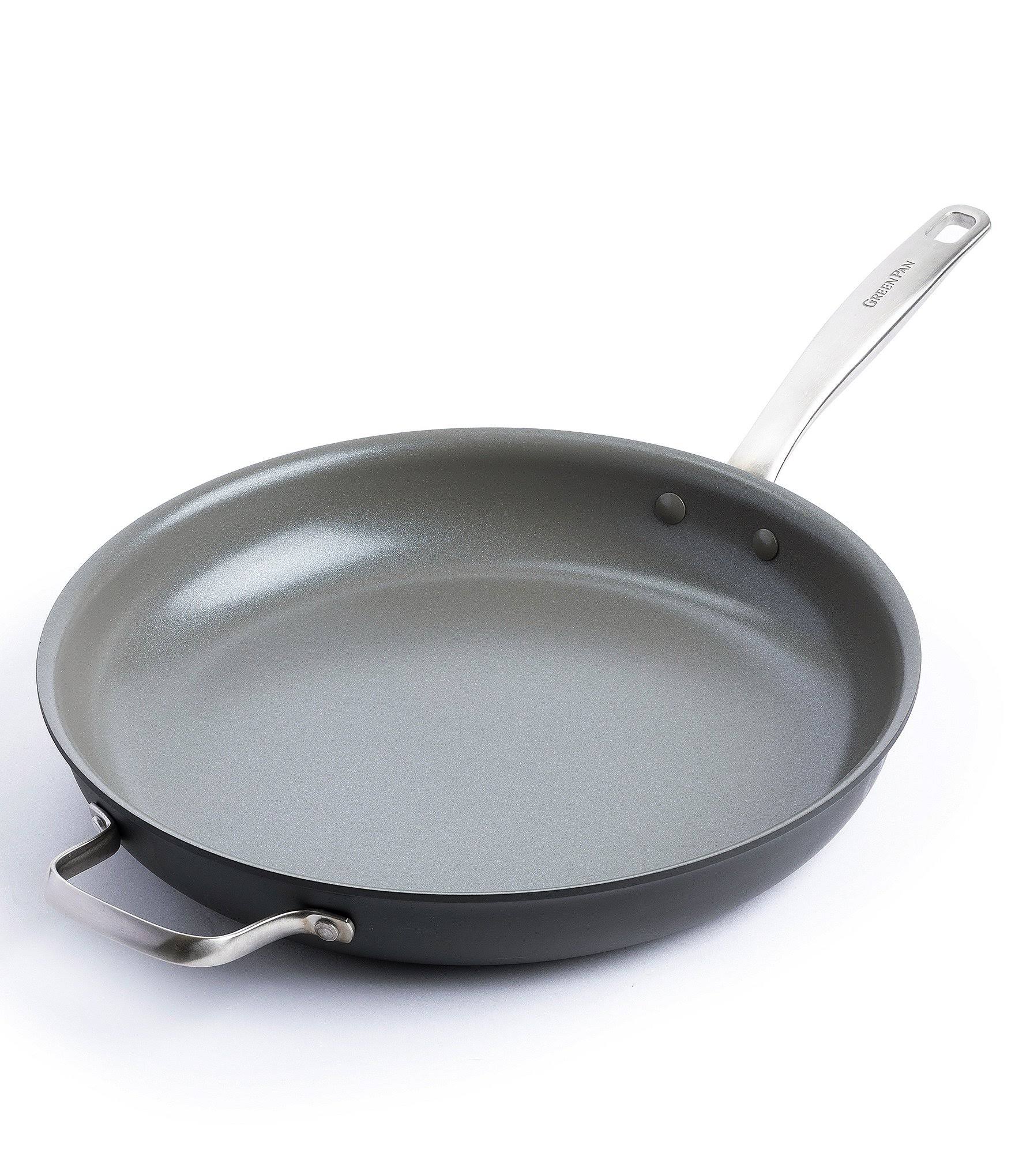 GreenPan Chatham Healthy Ceramic Nonstick, Frying Pan/Skillet, 13.5 inch, Gray