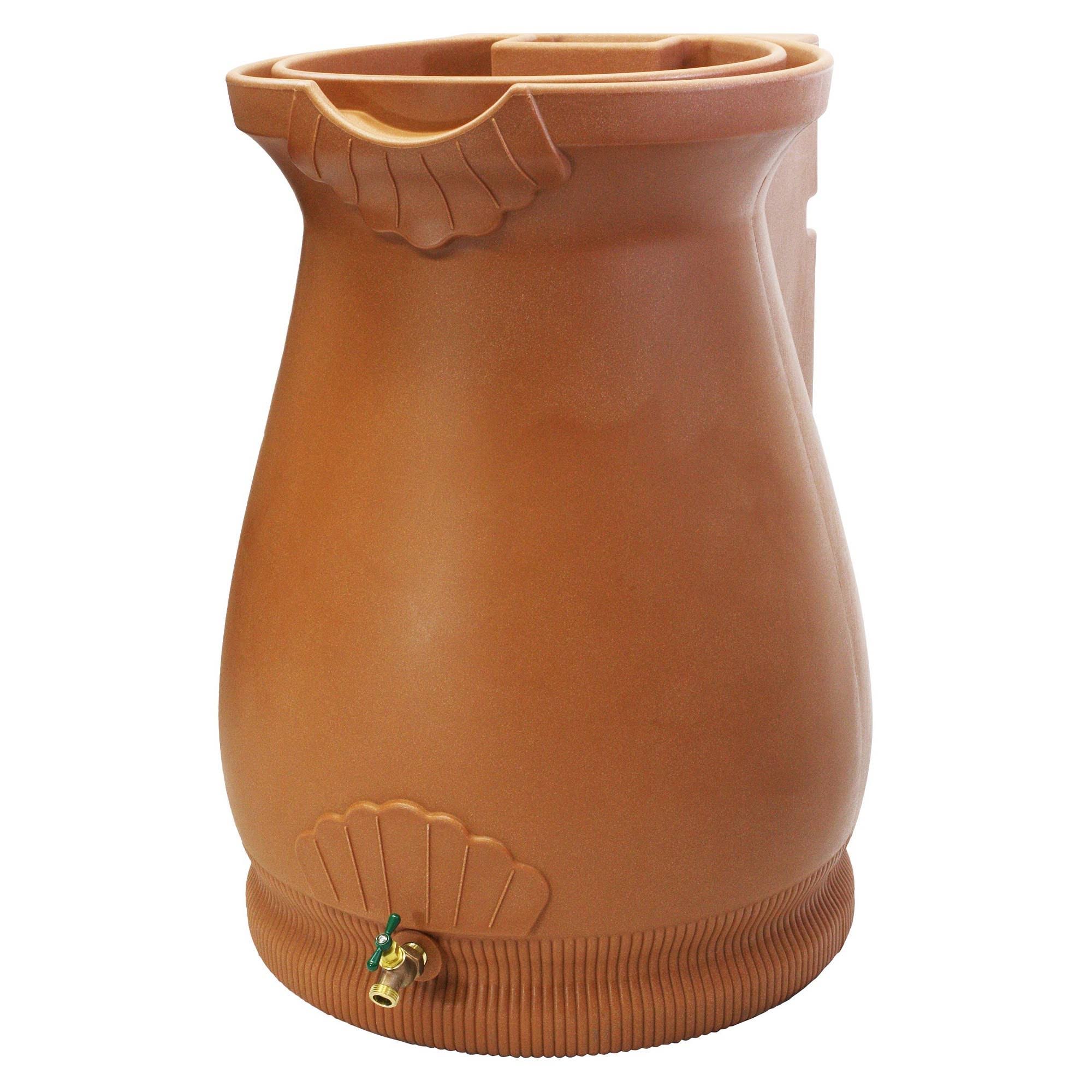 Good Ideas 65-Gallon Rain Wizard Urn, Terra Cotta