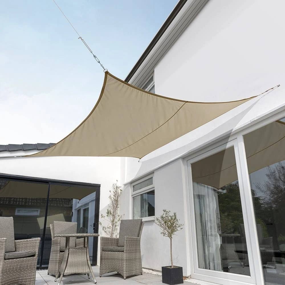 Kookaburra 11ft 10x22 Mocha Brown Waterproof Woven Square Sail Shade