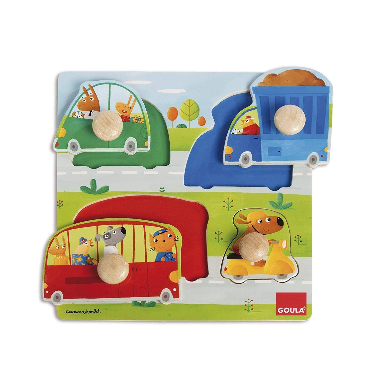 Goula Vehicles - Wooden Pet Puzzle