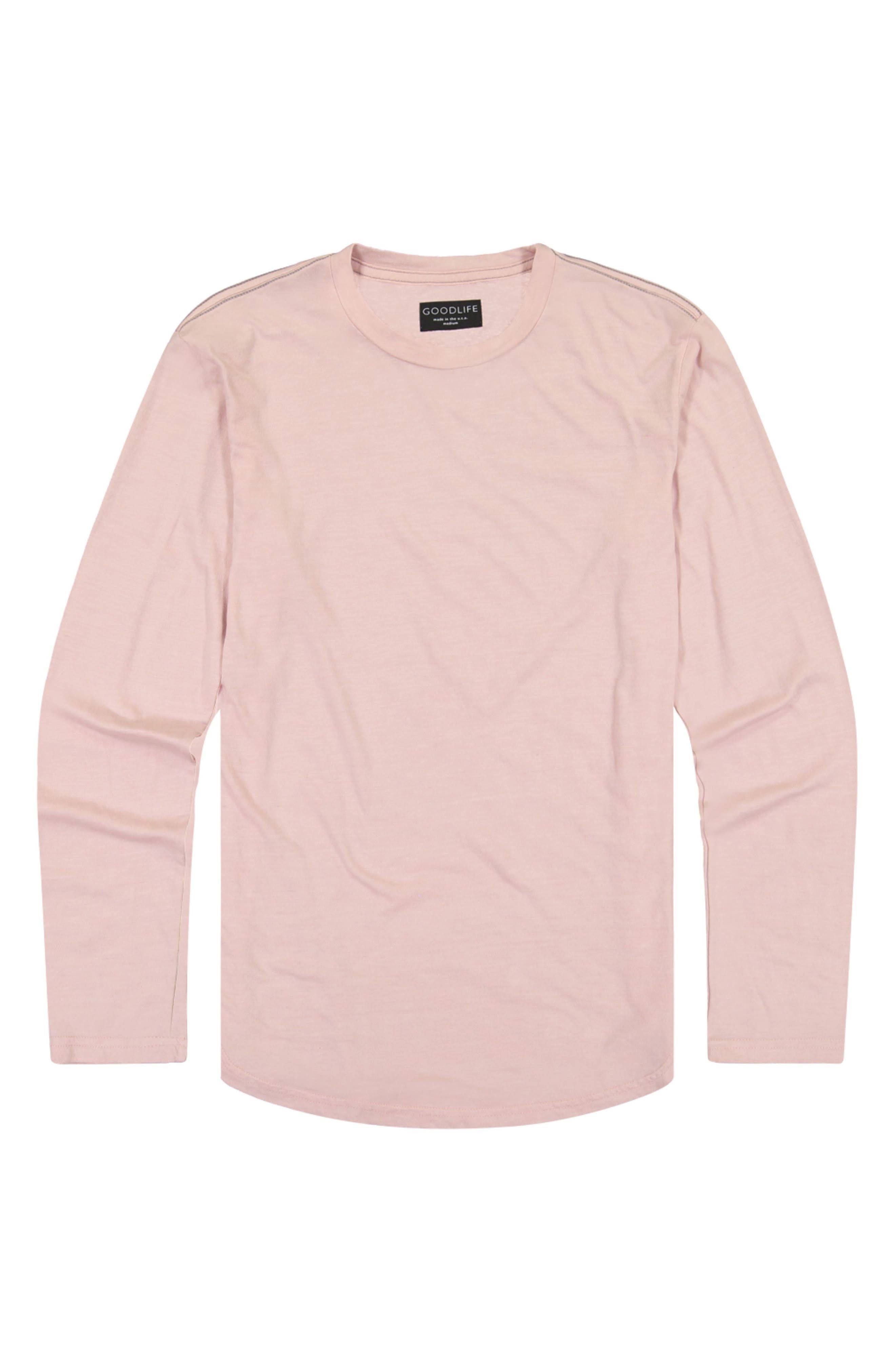 Men&s Goodlife Triblend Scallop Long Sleeve T-Shirt