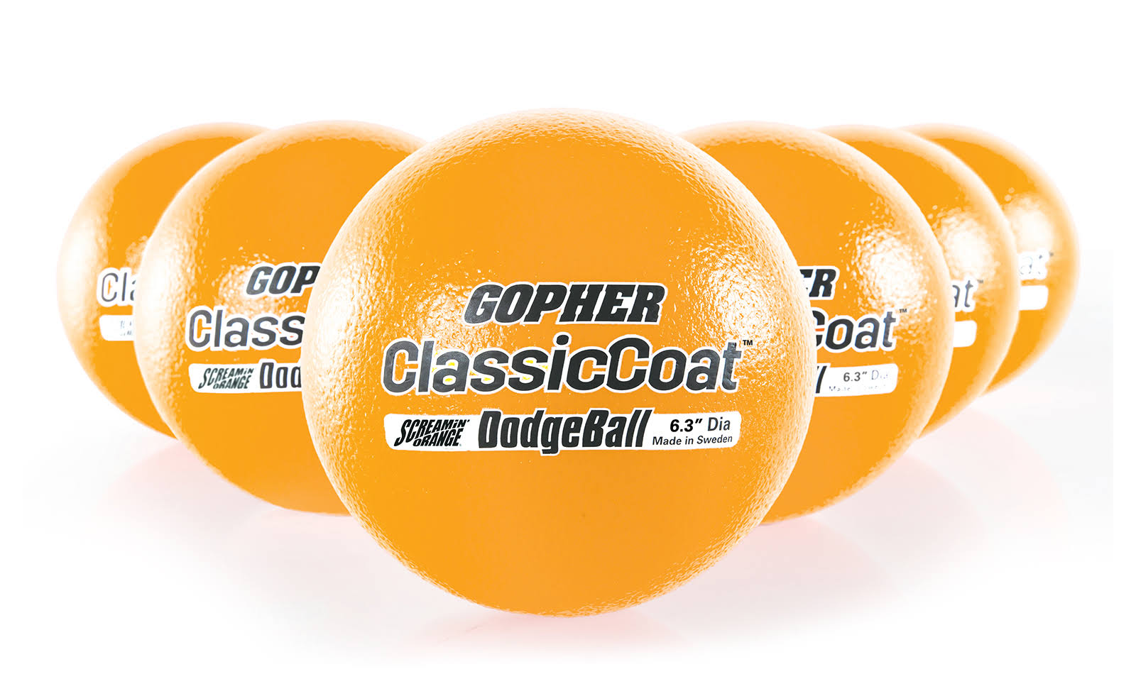 Screamin& ClassicCoat Dodgeballs - Screamin& Orange 6.3x22 Diameter