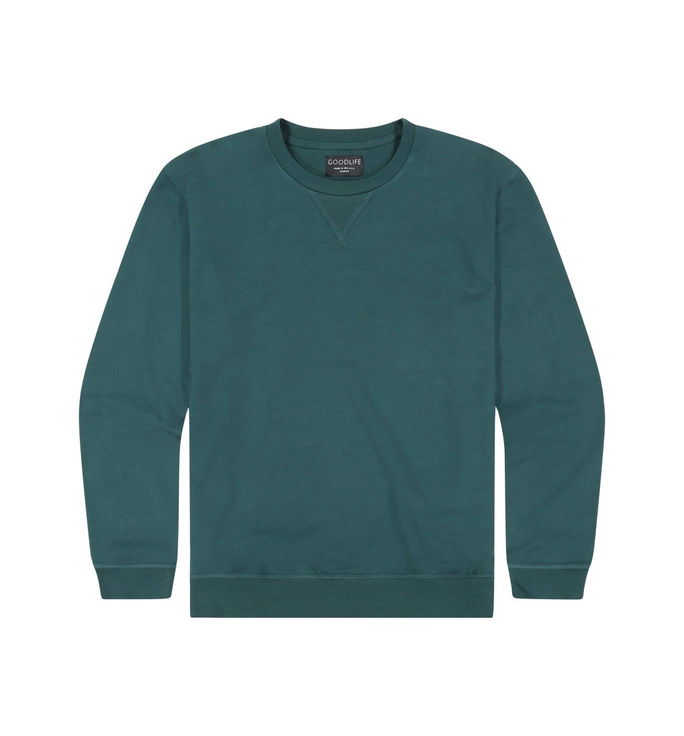 Goodlife Micro Terry Crewneck Sweatshirt | Jungle Green