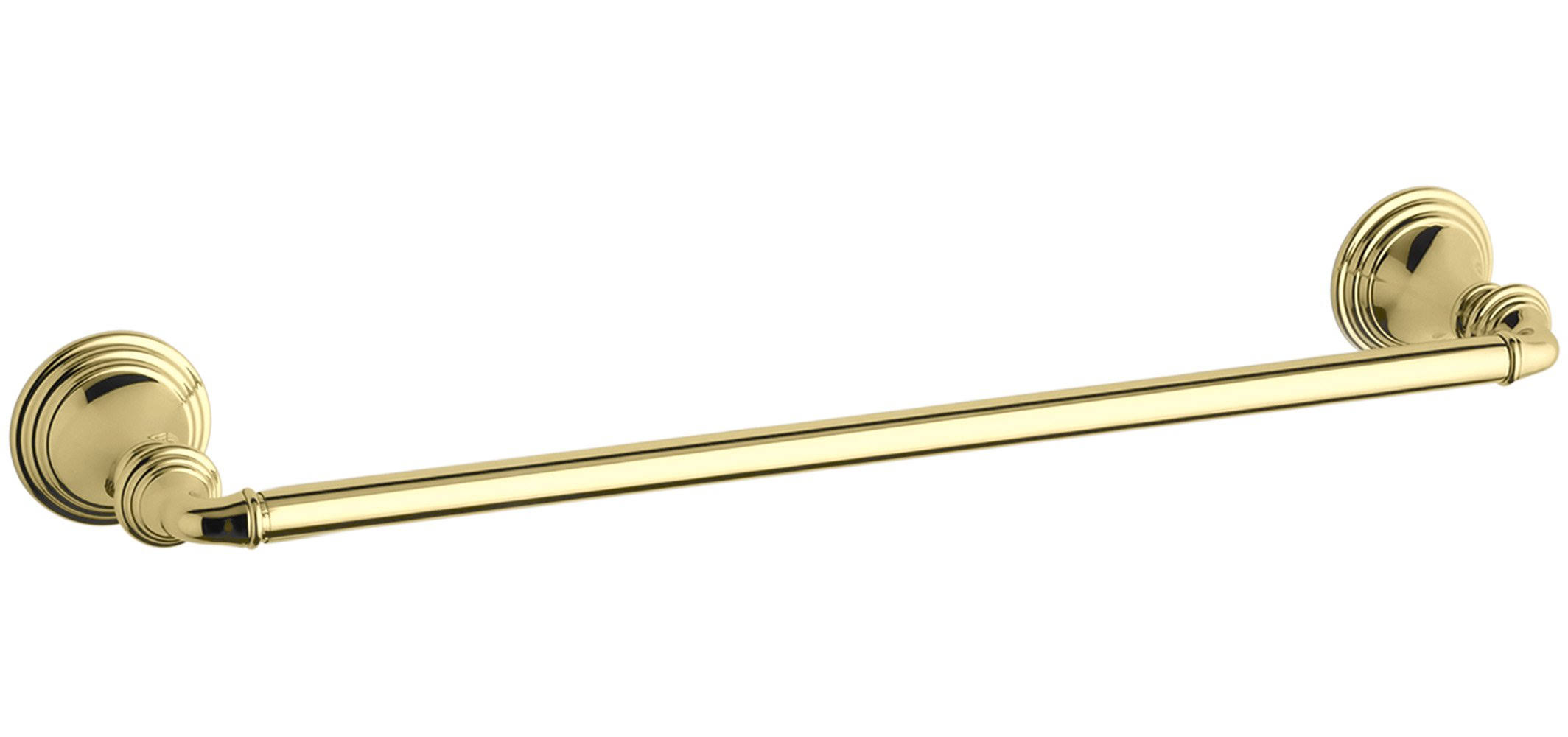 KOHLER K-10550-PB Devonshire 18 In. Towel Bar, Vibrant Polished Brass