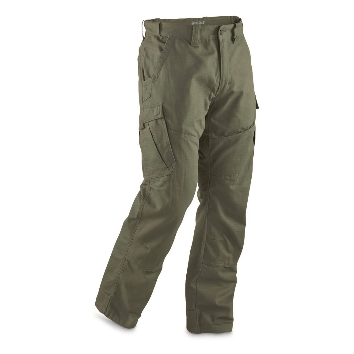 Guide Gear Men&s Ripstop Cargo Work Pants, Size: W42 L30, Green