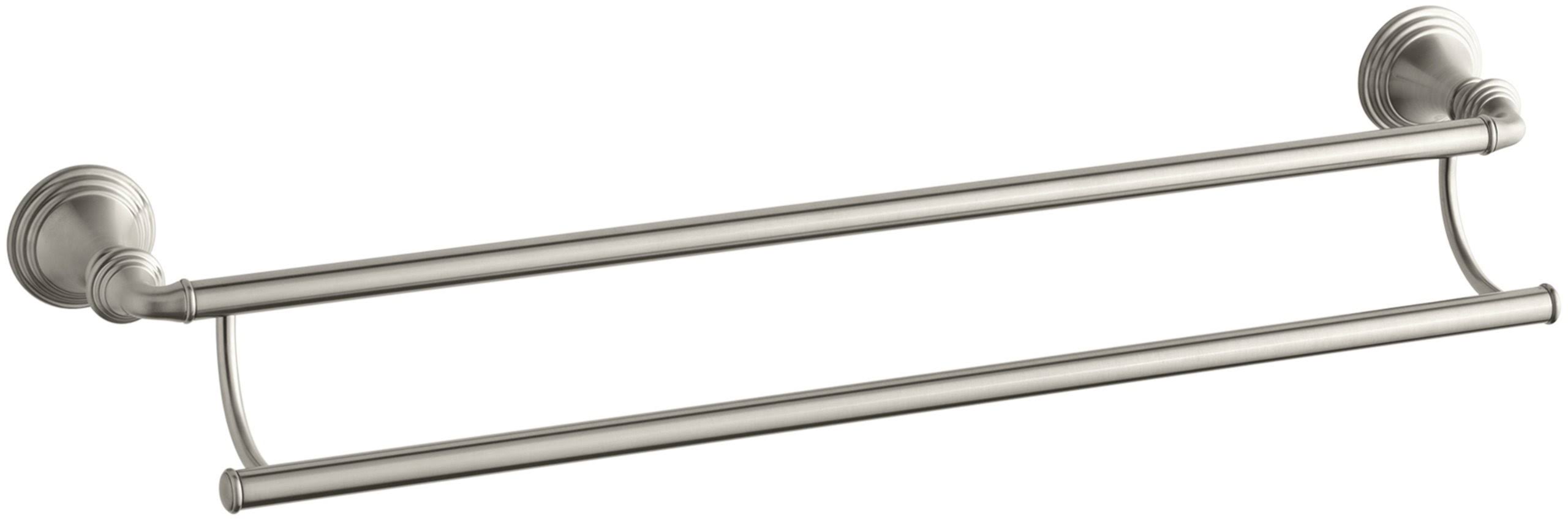 Kohler K-10553 Devonshire 24x22 Double Towel Bar Vibrant Brushed Nickel