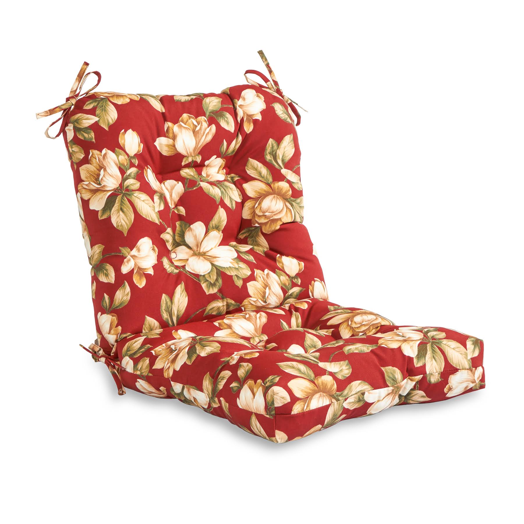 Greendale Home Fashions Outdoor Seat Back Chair Cushion Roma Floral