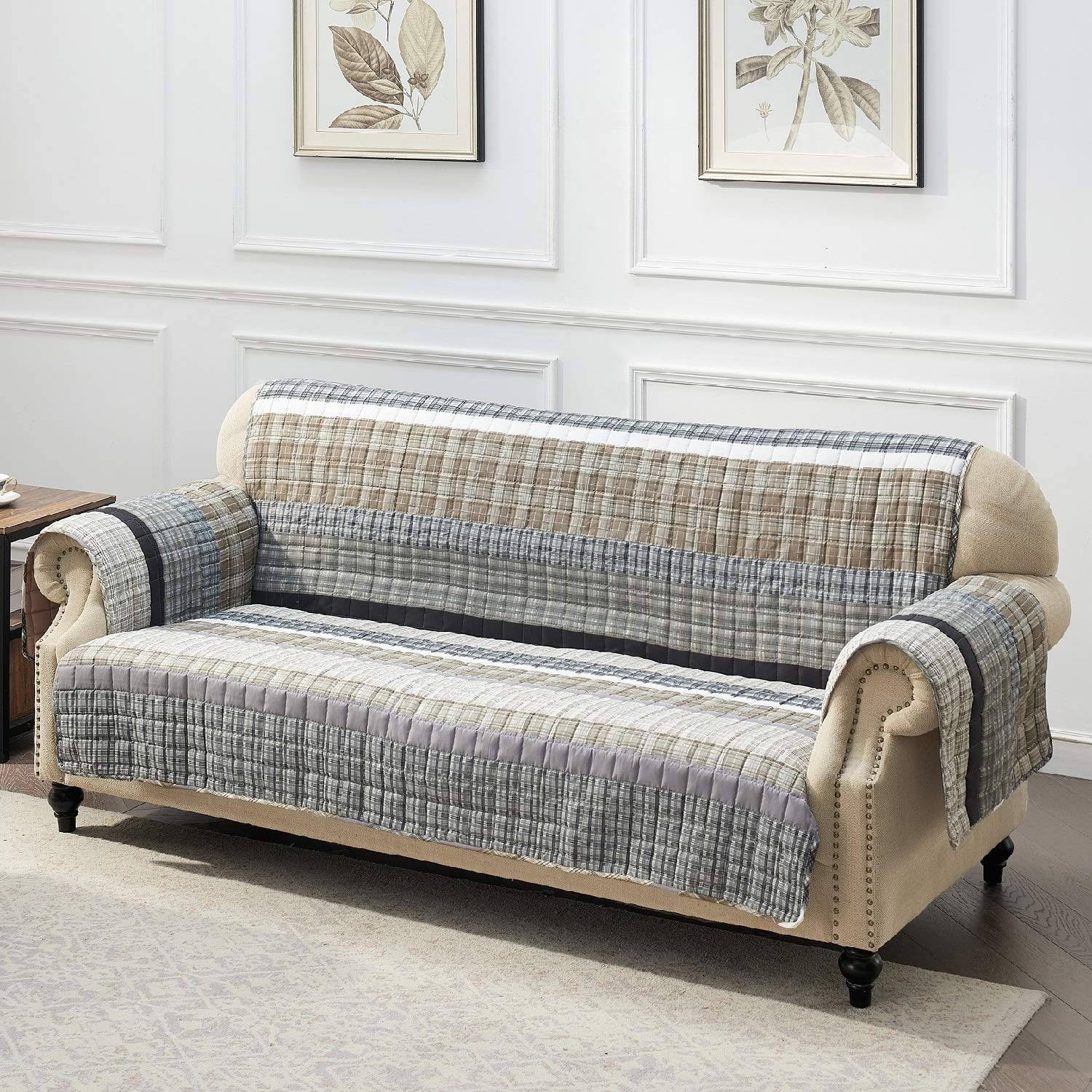 Barefoot Bungalow, Gold Rush Furniture Protector Sofa, Gray