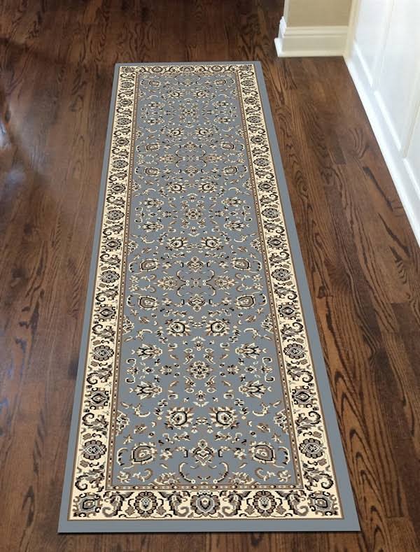 Origins 2&2x22 x 10&0x22 Grey Blue Andalo 1426 Runner Area Rug