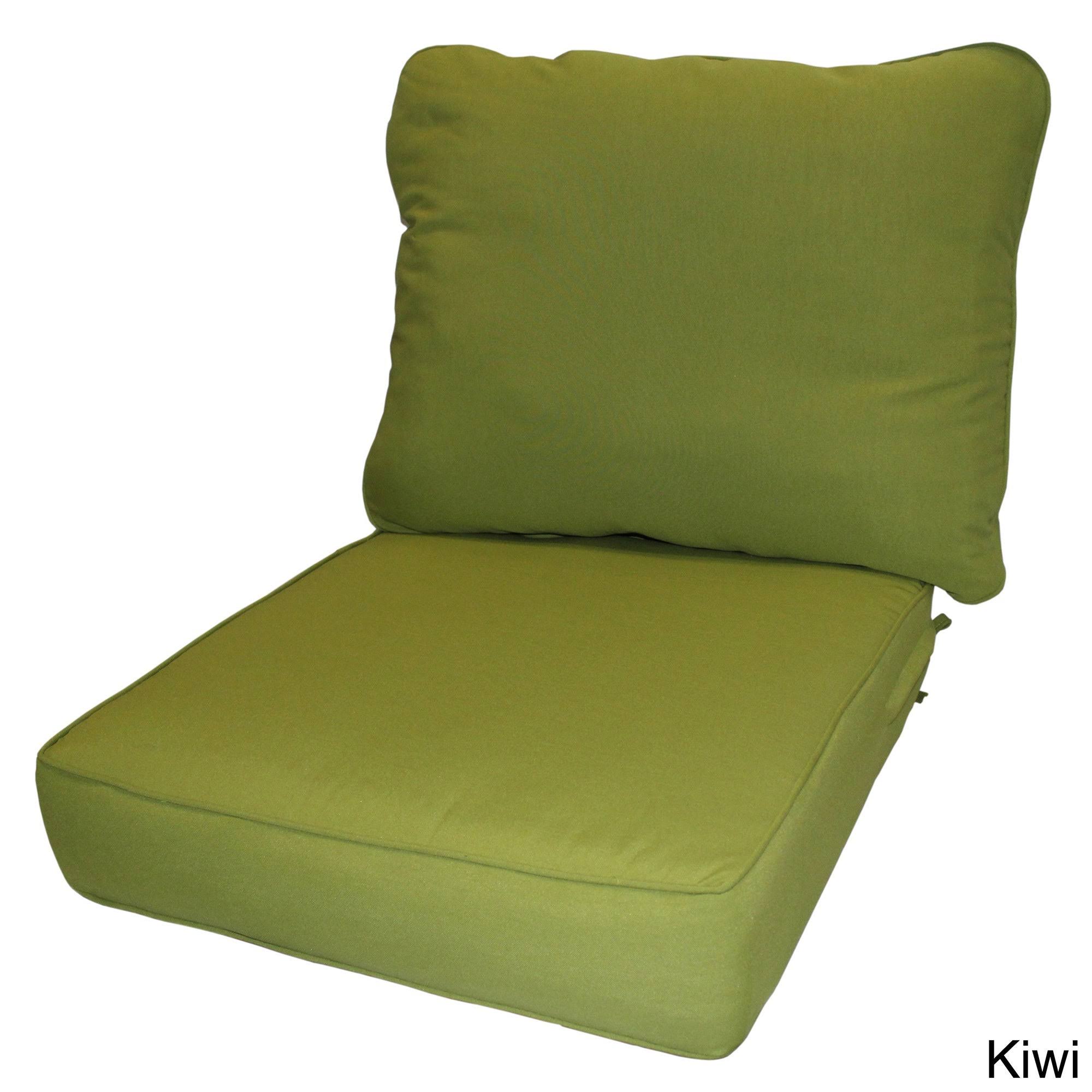 Elmington Deep Seat 25-inch Outdoor Back and Seat Cushion Set by Havenside Home - Kiwi
