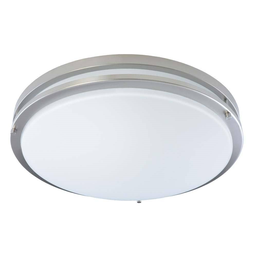 Good Earth Lighting Jordan 17-inch LED Flush Mount Light - Brushed Nickel