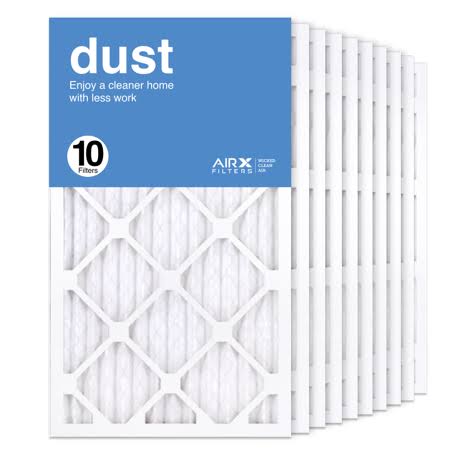 AIRx Filters 14x24x1 Air Filter MERV 8 Pleated HVAC AC Furnace Air Filter, Dust 10-Pack Made in The USA