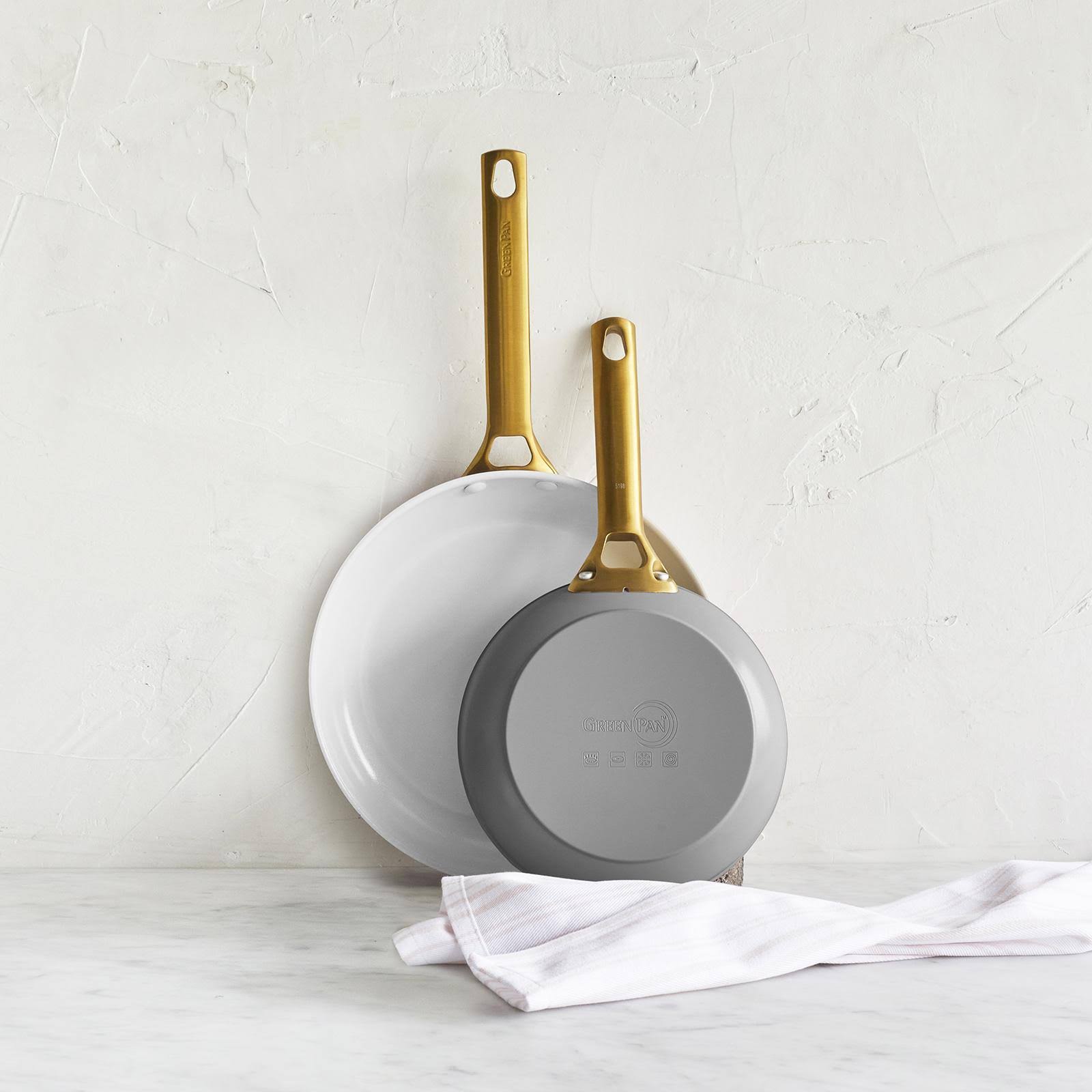 GreenPan Reserve 2-Piece Frypan Set - Taupe