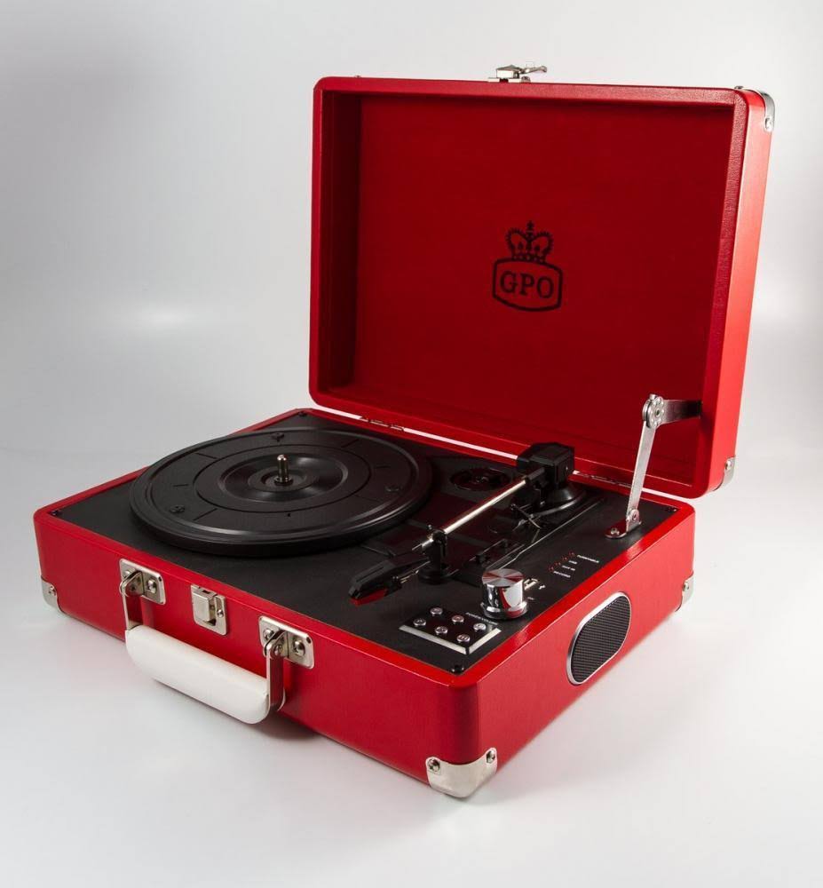 GPO SW196RED Attache Portable USB Turntable with SPE