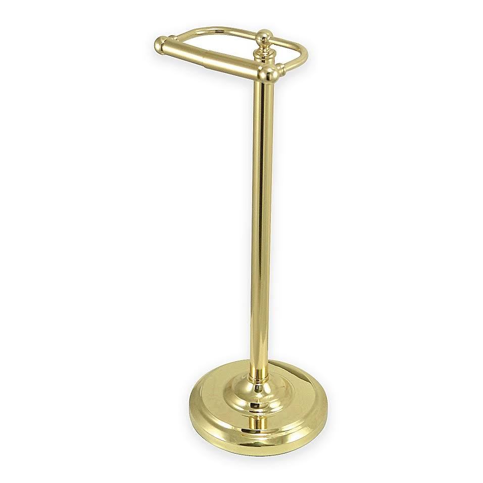 Kingston Brass Pedestal Toilet Paper Holder in Polished Brass BCC2002