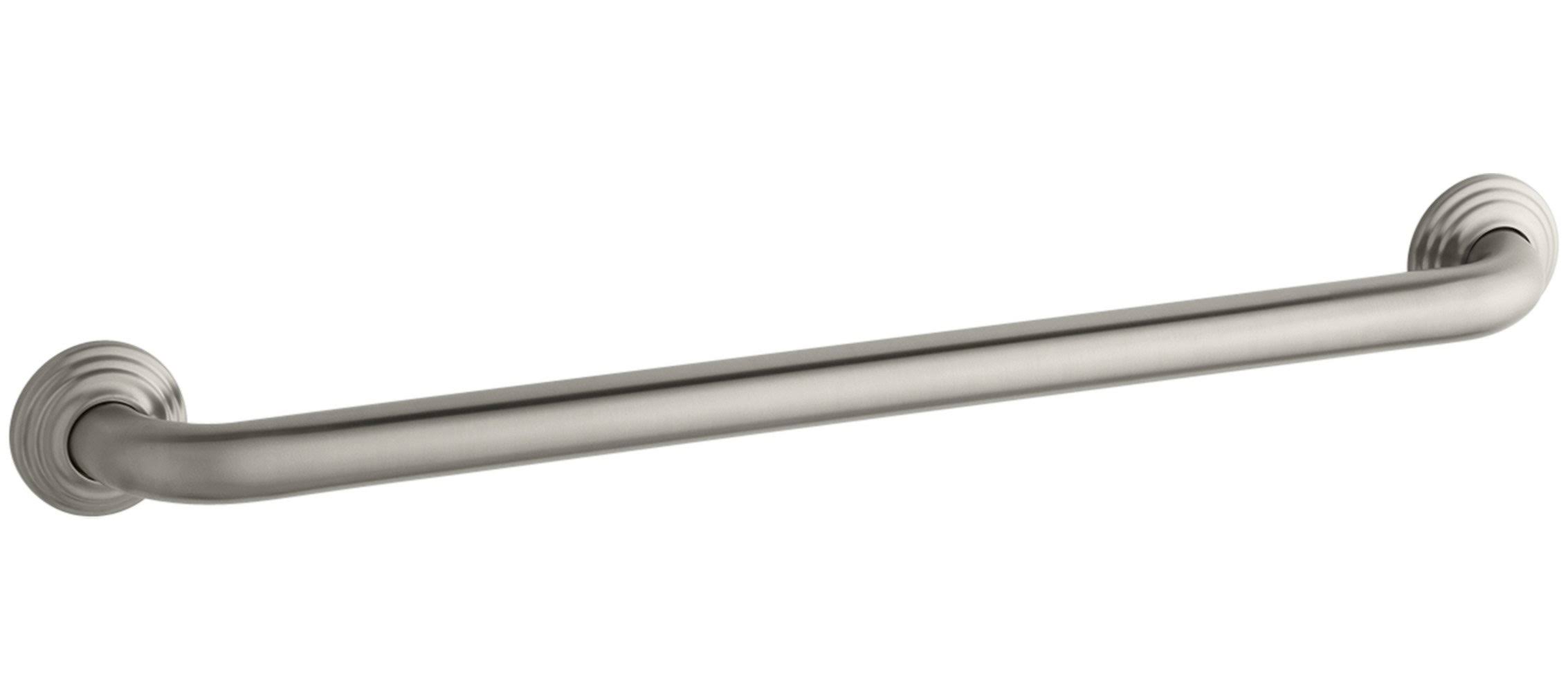KOHLER K-10542-BN Traditional 24 In. Grab Bar, Vibrant Brushed Nickel