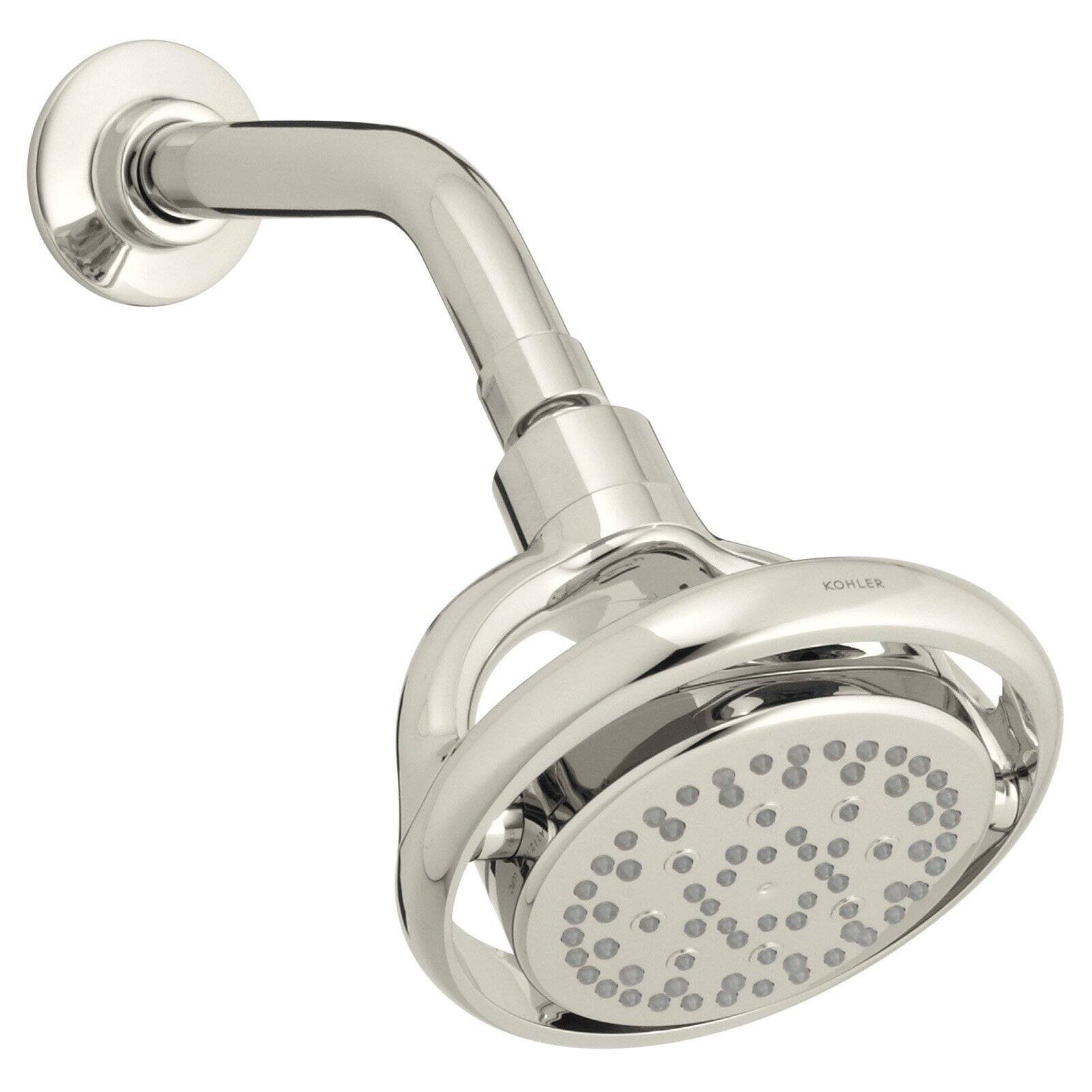 Kohler K-15996 Flipside 2.5 GPM Multifunction Wall-Mount Showerhead Vibrant Polished Nickel